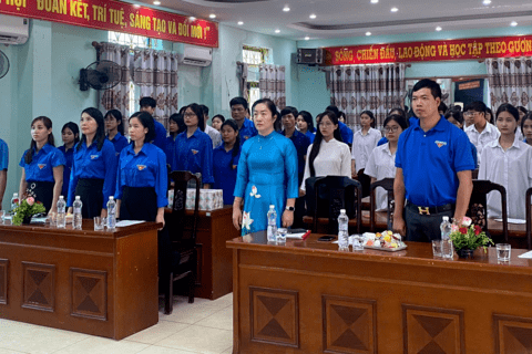 ĐOÀN TRƯỜNG THPT PHẠM NGŨ LÃO TỔ CHỨC THÀNH CÔNG ĐẠI HỘI ĐẠI BIỂU ĐOÀN TNCS HỒ CHÍ MINH NHIỆM KÌ 2024-2025
