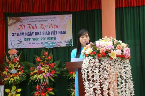 Mít tinh kỷ niệm 37 năm ngày Nhà giáo Việt Nam (20/11/1982 – 20/11/2019),