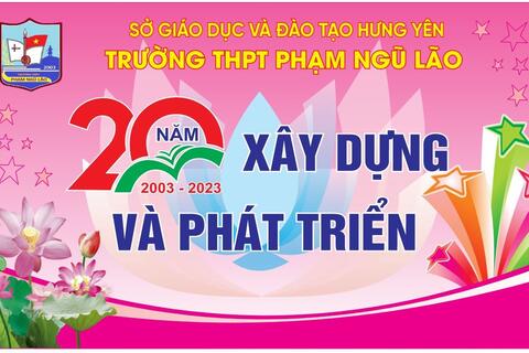 VIDEOS KỶ NIỆM 20 NĂM THÀNH LẬP TRƯỜNG THPT PHẠM NGŨ LÃO- HƯNG YÊN